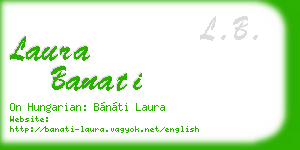laura banati business card