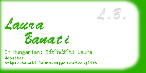 laura banati business card